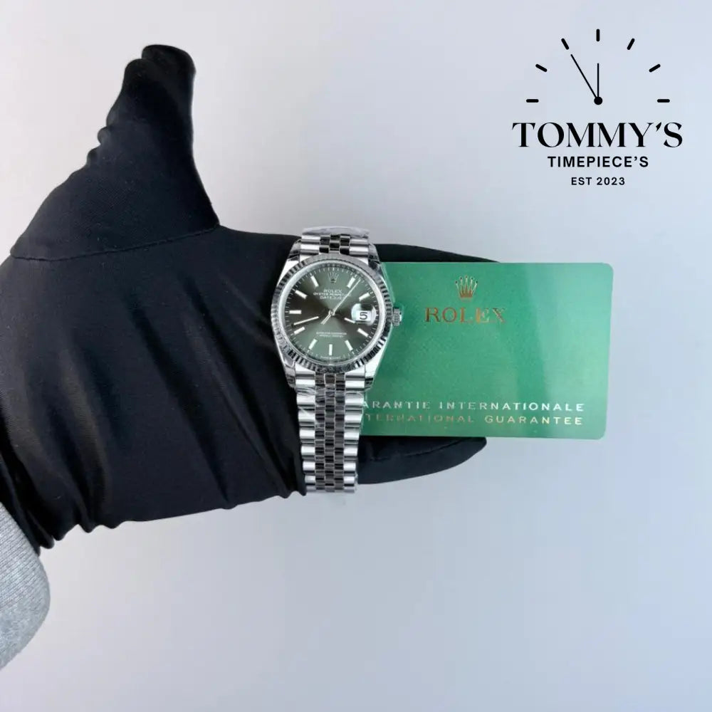 Superclone Datejust (126234) 36mm Mint Green Dial-Jubilee Bracelet (Fluted Bezel) Watches