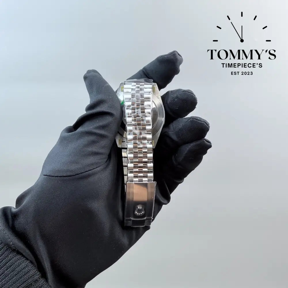 Superclone Datejust 41mm Rhodium Dial on A Jubilee With Fluted Bezel