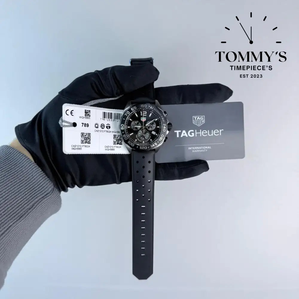 Superclone Formula 1 Chronograph, (CAZ1010.FT8024) 43mm Black Dial-Rubber Strap