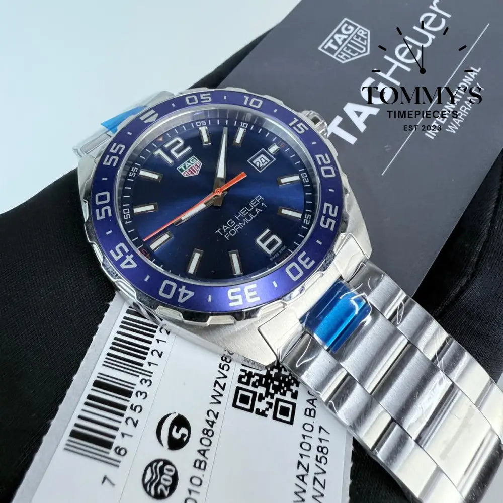Superclone Formula 1 Date, (WAZ1010.BA0842) 43mm Blue Dial-Stainless Steel Bracelet