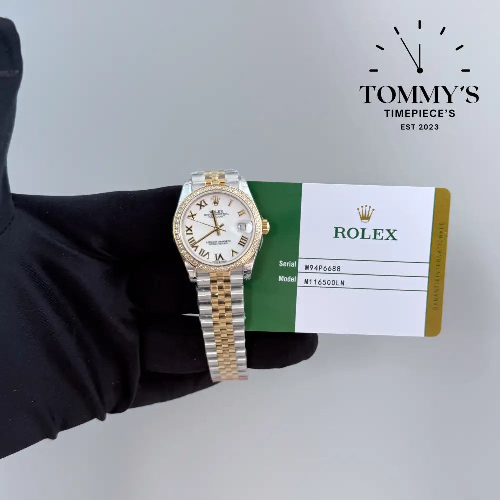 Superclone Ladies Datejust 28mm (Bimetal Gold) Jubilee With Fluted Bezel