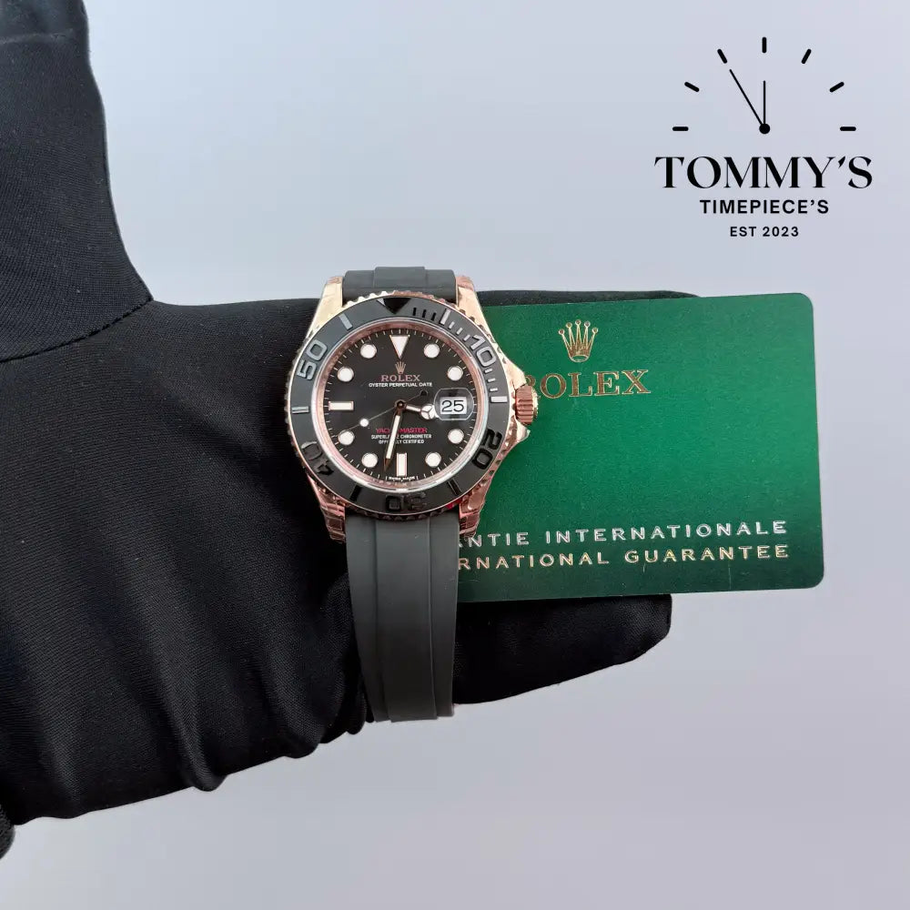 Superclone Yachtmaster Rose Gold With Oysterflex