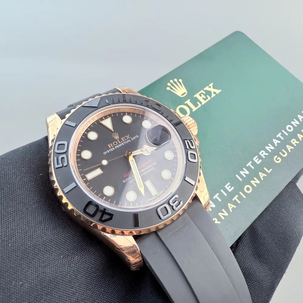 Superclone Yachtmaster Rose Gold With Oysterflex