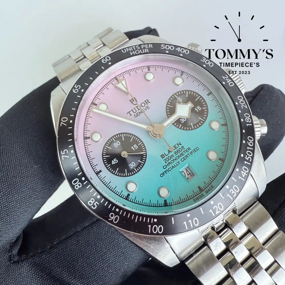 Used Superclone Black Bay Chronograph [Blacked Custom Editon]