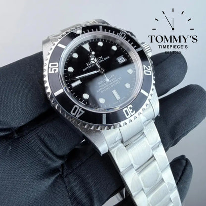 V9 Superclone Sea-Dweller (16600) 40mm Black Dial-Oyster Bracelet (Black Aluminium Bezel) Watches