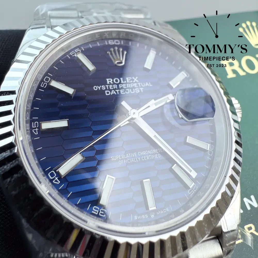 Superclone VSF Datejust 41mm Blue Motif Dial (Best Edition)