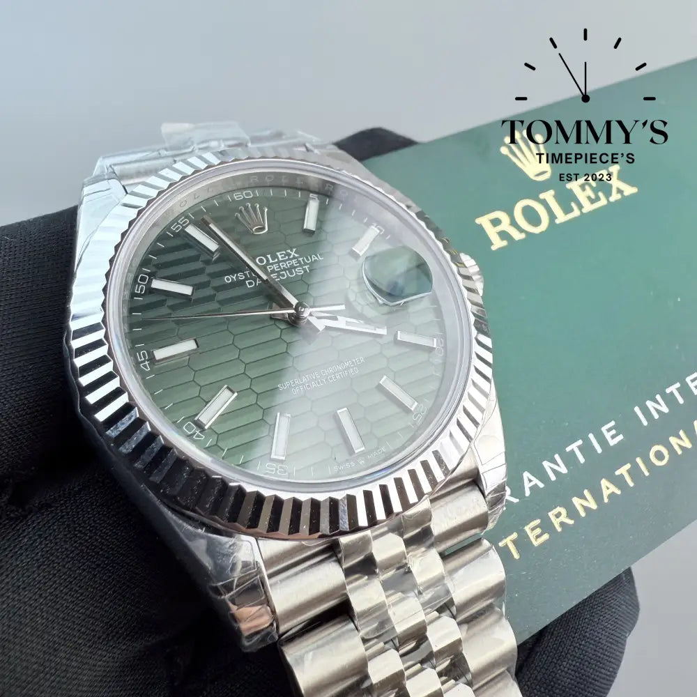 Superclone VSF Datejust 41mm Green Motif Dial (Best Edition)