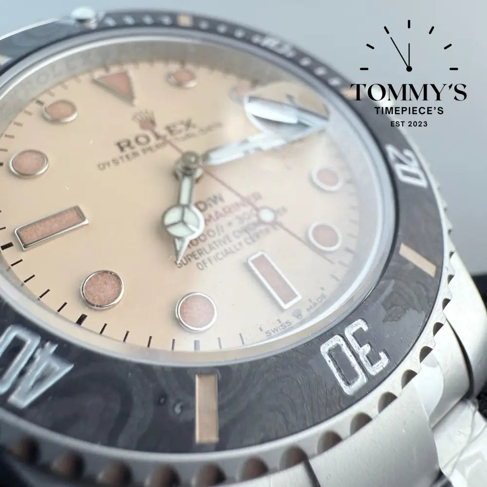 Superclone Vsf Diw Submariner Carbon Bezel (Stone Washed Steel)