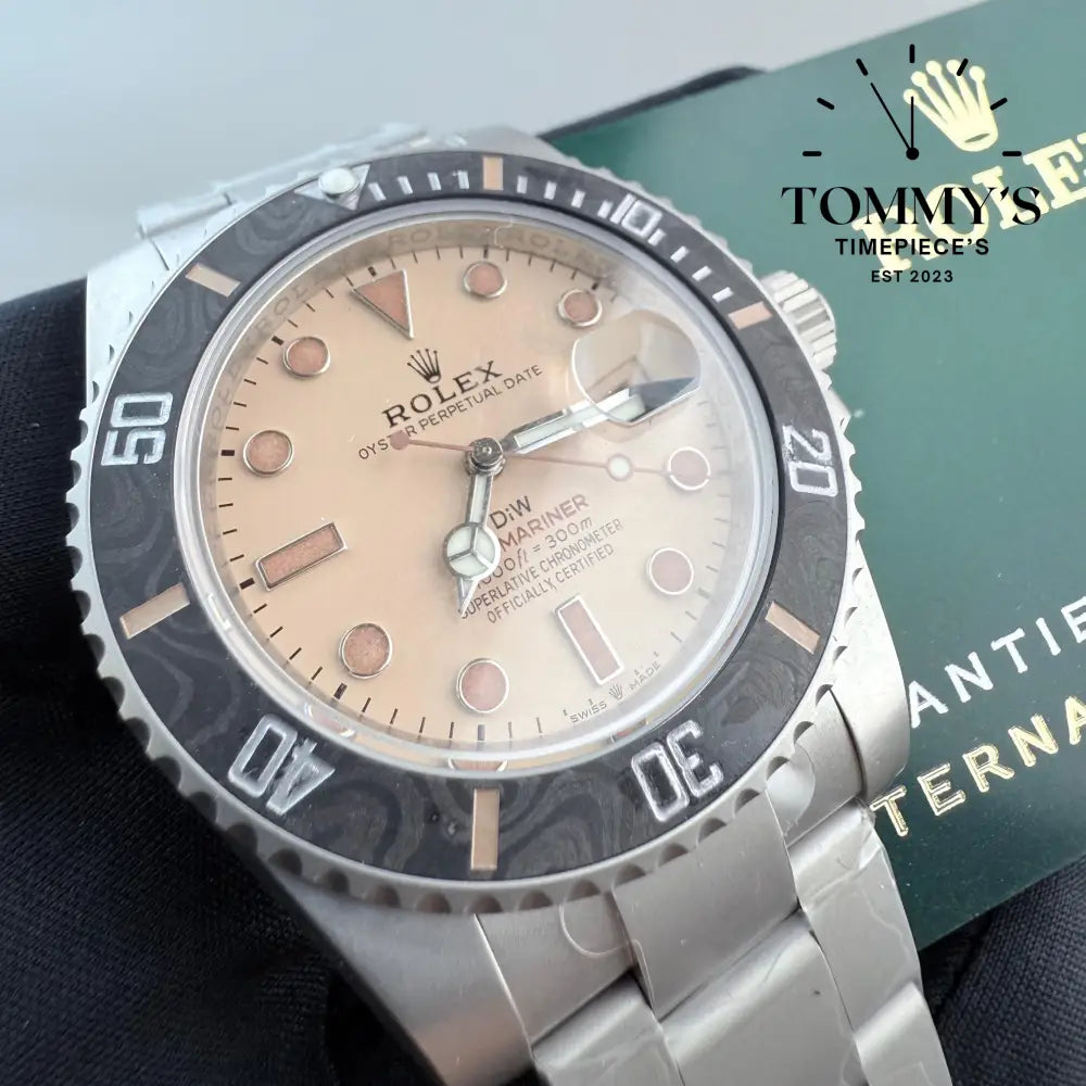 Superclone Vsf Diw Submariner Carbon Bezel (Stone Washed Steel)