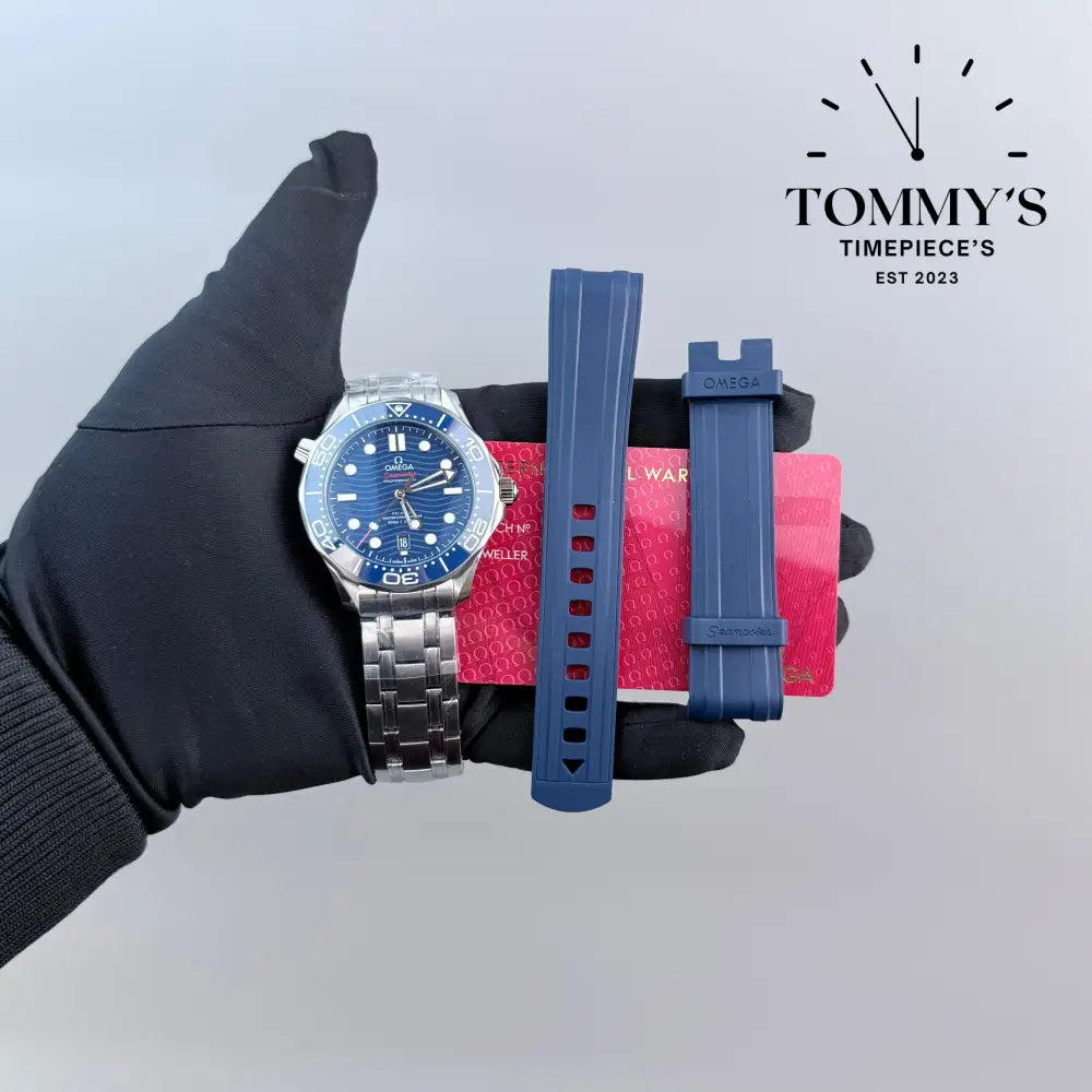 Superclone Vsf Seamaster Blue With Free Rubber Strap