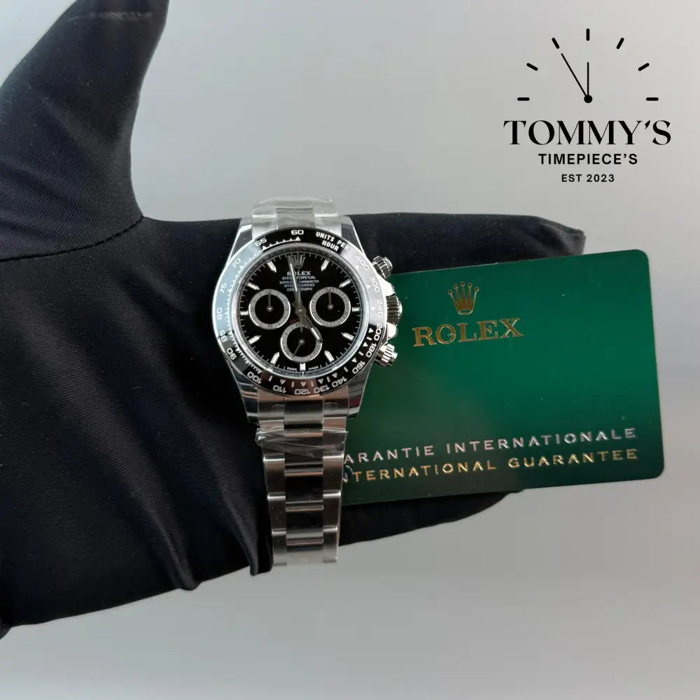 Superclone Black Ceramic Daytona 4130 Movement With Free Oysterflex Strap