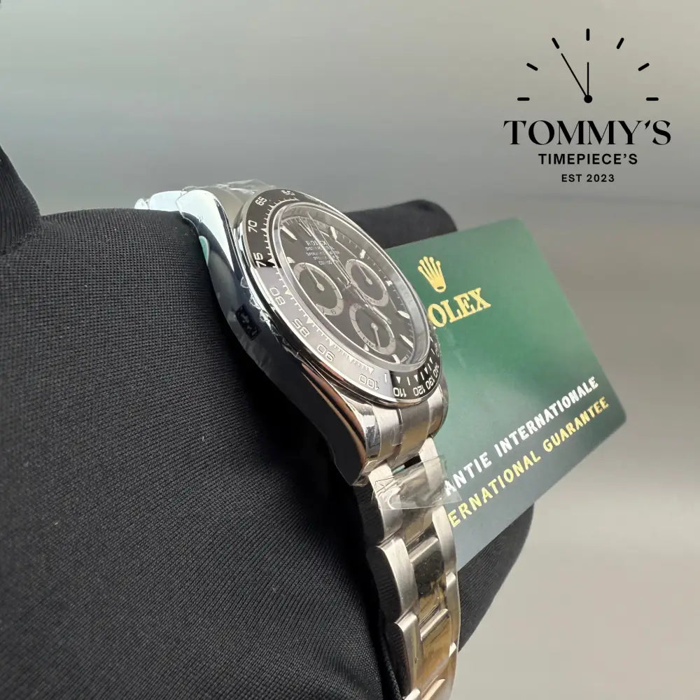 Superclone Black Ceramic Daytona 4130 Movement With Free Oysterflex Strap