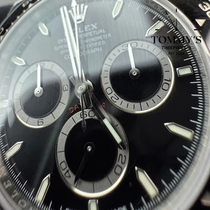 Superclone Black Ceramic Daytona 4130 Movement With Free Oysterflex Strap