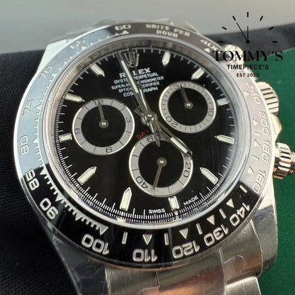 Superclone Black Ceramic Daytona 4130 Movement With Free Oysterflex Strap