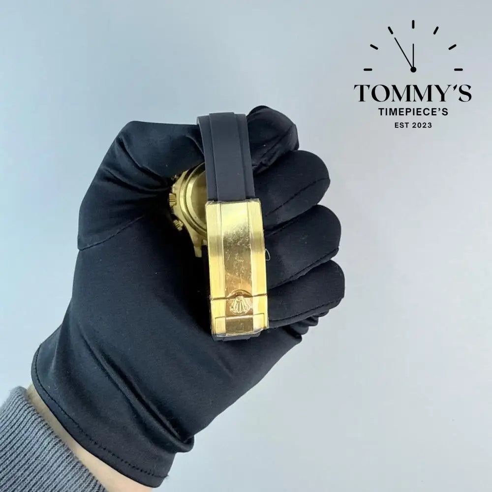 VSF Superclone Daytona, (Ref. 116518LN) 40mm White Dial-Oysterflex Strap (Gold Sub-dials/Black Ceramic Bezel)