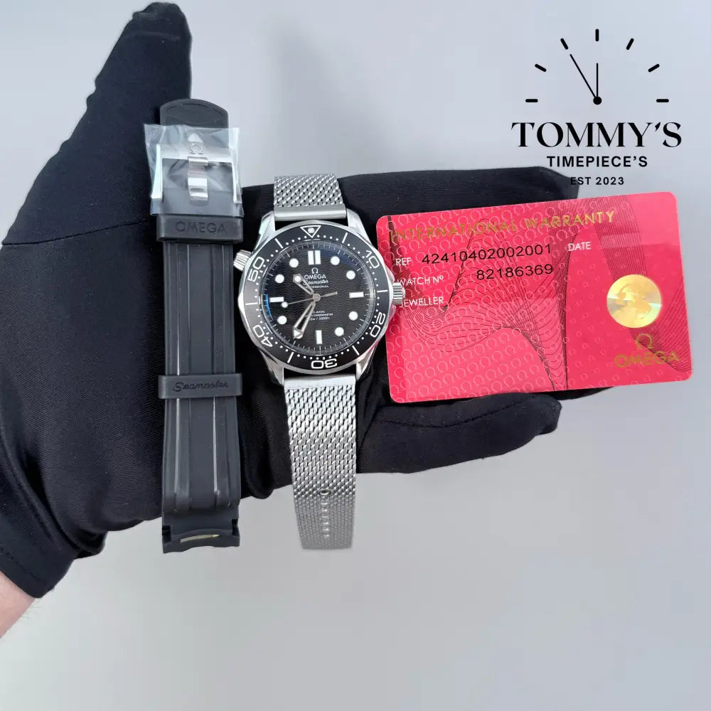 Superclone Seamaster Diver 300M With Matching Card And Free Rubber Strap