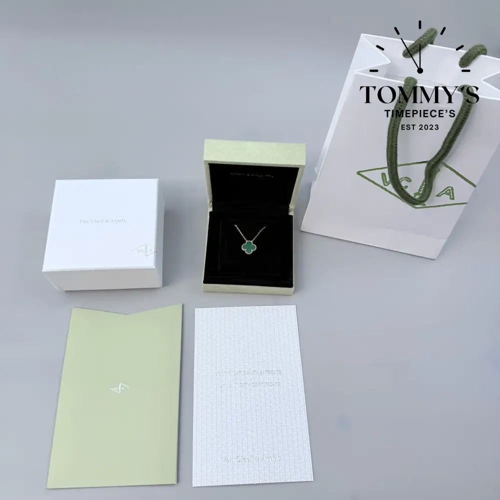 Yellow Gold VCA Necklace With Box Bag And Certificate