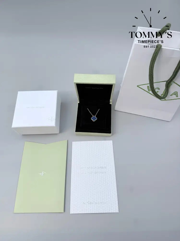 Yellow Gold VCA Necklace With Box Bag And Certificate