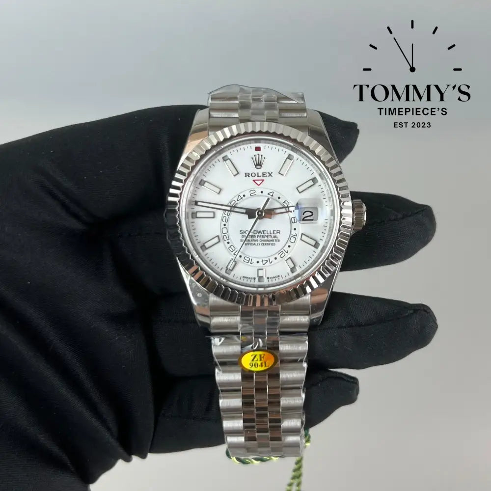 Superclone Zf Skydweller White Dial On Jubilee